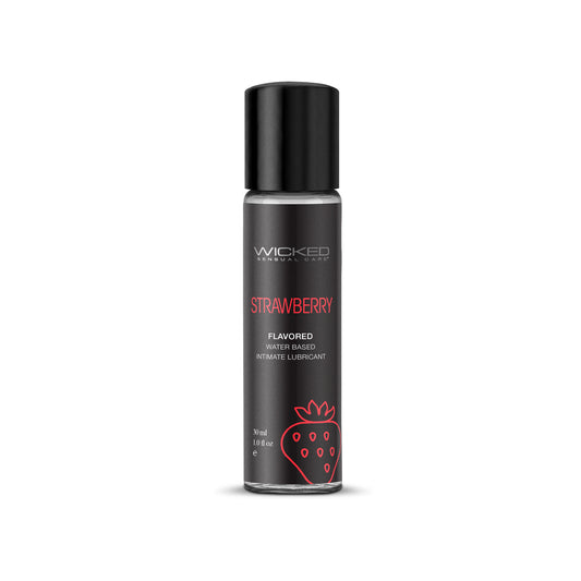 Wicked Aqua Strawberry 1 oz. | 713079904116 | Available at EroticWarehouse.com