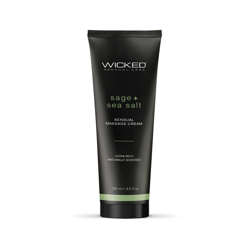 Wicked Sage & Sea Salt Massage Cream 4 oz. | 713079909241 | Available at EroticWarehouse.com