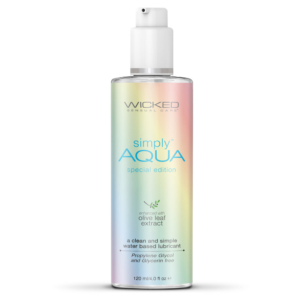 Wicked Simply Aqua Special Edition 4 oz. | 713079915006 | Available at EroticWarehouse.com