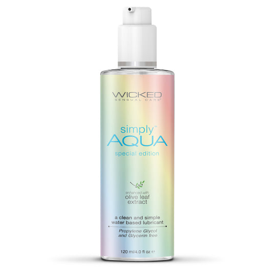 Wicked Simply Aqua Special Edition 4 oz. | 713079915006 | Available at EroticWarehouse.com