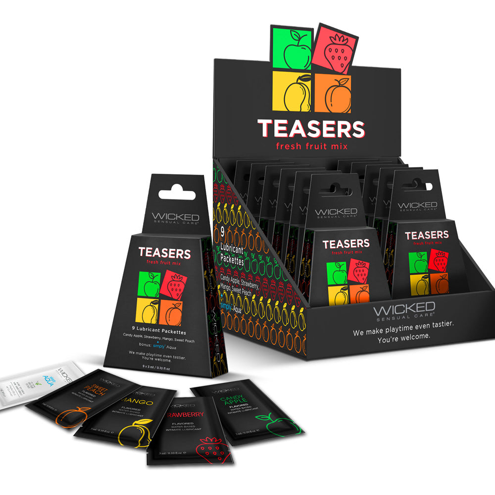 Teasers Fresh Fruit Mix 12Ct Display | 713079996104 | Available at EroticWarehouse.com