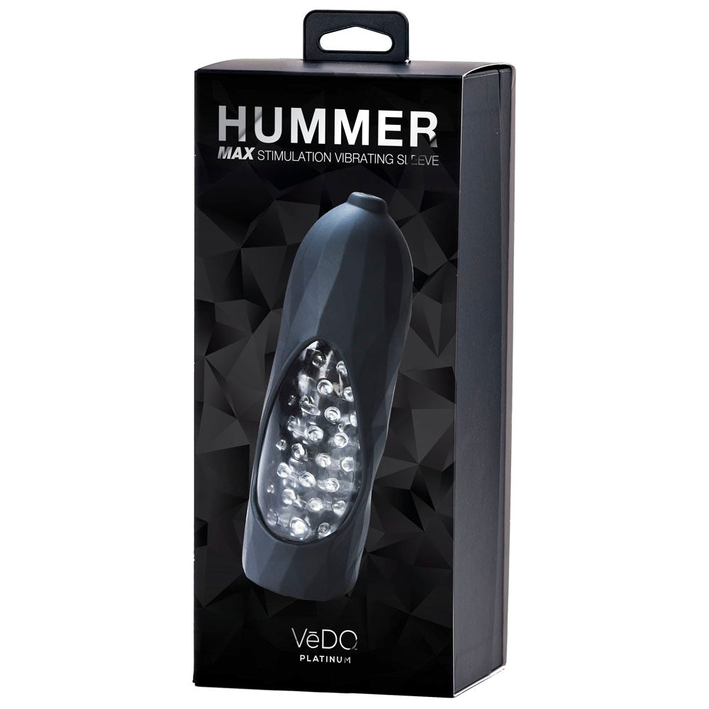 Hummer 2.0 Rechargeable Vibrating Sleeve Black Pearl | 716053727756 | Available at EroticWarehouse.com