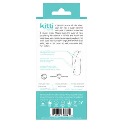 Kitti Rechargeable Dual Vibe Tease Me Turquoise | 716053727794 | Available at EroticWarehouse.com