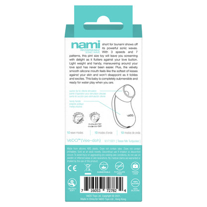 Nami Rechargeable Sonic Vibe Tease Me Turquoise | 716053727824 | Available at EroticWarehouse.com