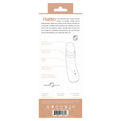 Rialto Rechargeable Vibe Vanilla | 716053727848 | Available at EroticWarehouse.com