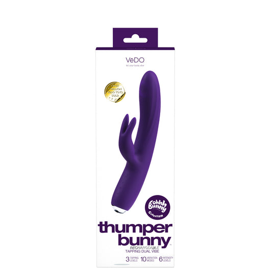 Thumper Bunny Rechargeable Dual Vibe Deep Purple | 716053727985 | Available at EroticWarehouse.com