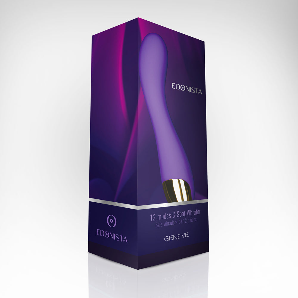 Geneve G Spot Vibrator Purple & Gold | 716715771325 | Available at EroticWarehouse.com