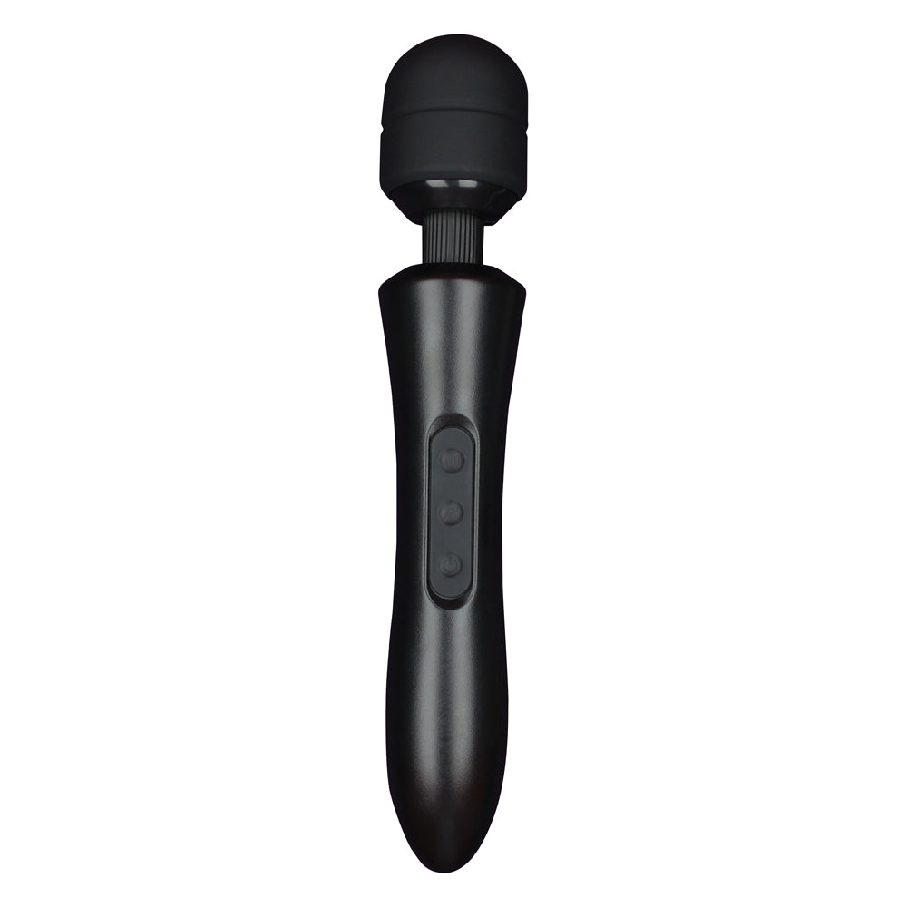 Gloria Large Wand Vibrator Black | 716715771370 | Available at EroticWarehouse.com