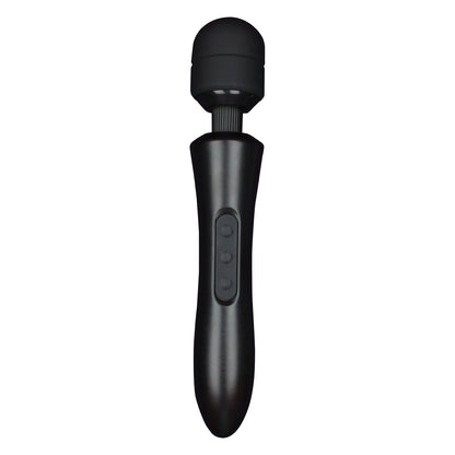 Gloria Large Wand Vibrator Black | 716715771370 | Available at EroticWarehouse.com
