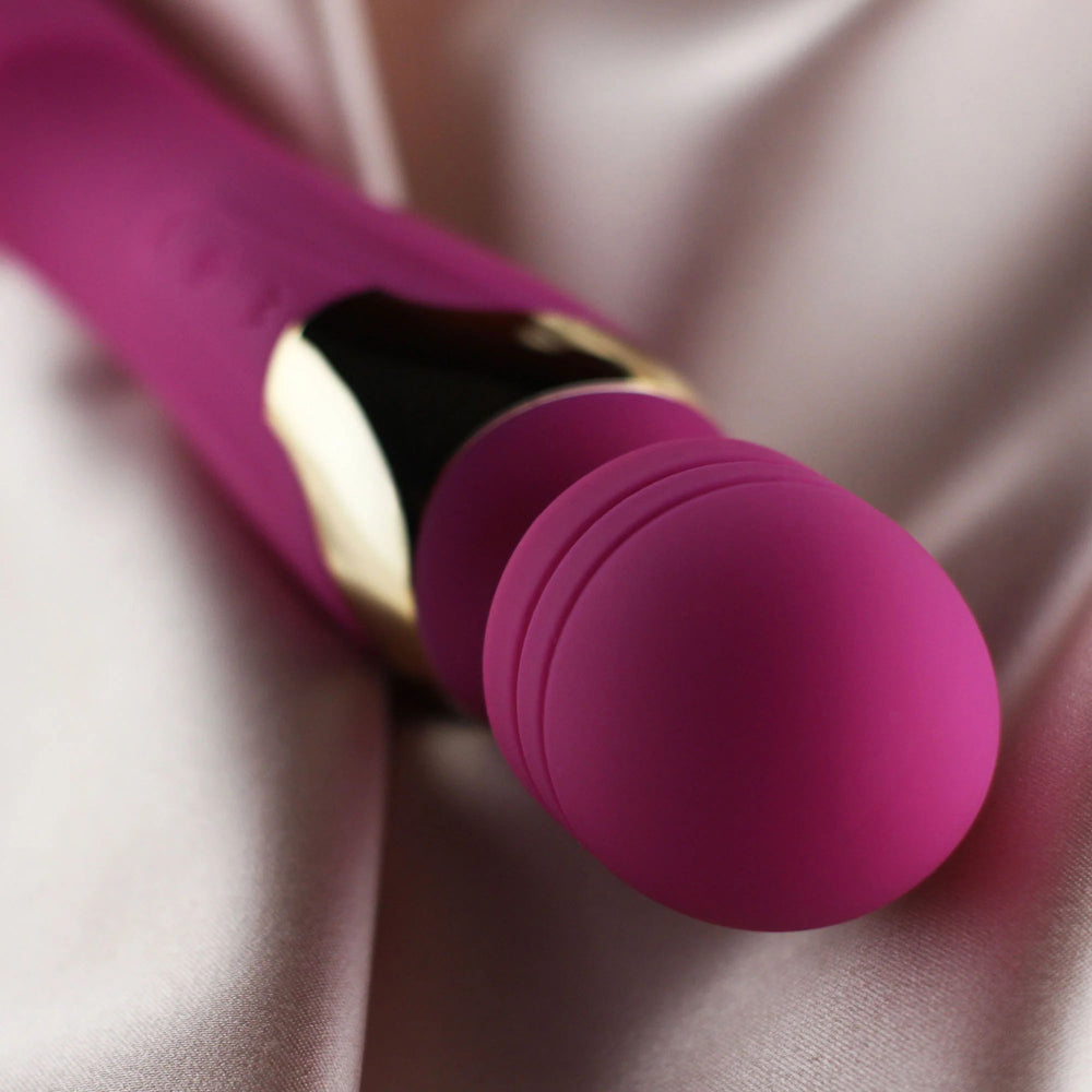 Mila Medium Wand Vibrator Burgundy | 716715771387 | Available at EroticWarehouse.com