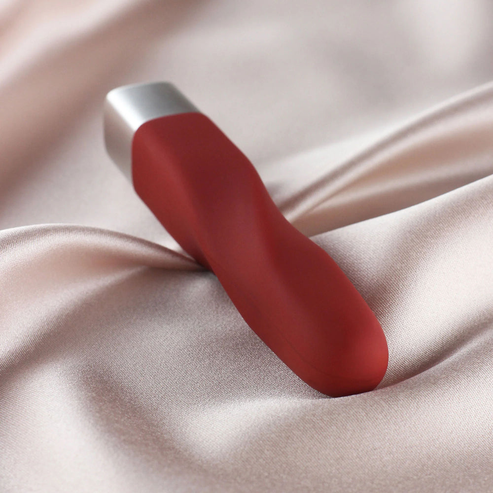 Layla 10 Modes Silicone Twist Bullet Vibrator Red | 716715771431 | Available at EroticWarehouse.com