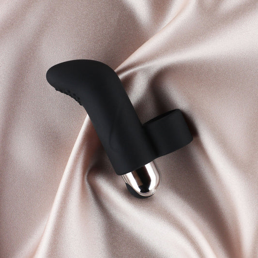 Brook 10 Modes Bullet Vibrator With Finger Accessorie Black | 716715771479 | Available at EroticWarehouse.com