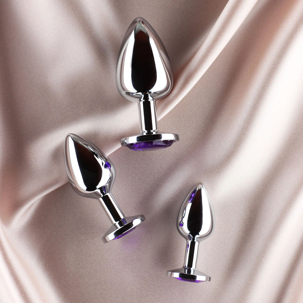 Anika 3 Piece Anal Plug Kit | 716715771516 | Available at EroticWarehouse.com