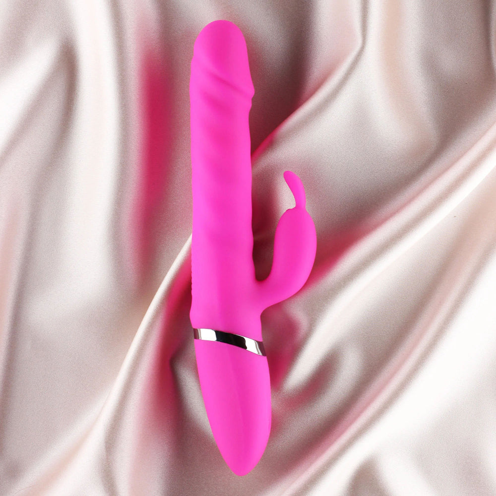 Ruby Thrusting Rabbit Vibrator Pink | 716715771547 | Available at EroticWarehouse.com
