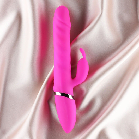 Ruby Thrusting Rabbit Vibrator Pink | 716715771547 | Available at EroticWarehouse.com