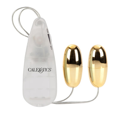 Pocket Exotics Vibrating Double Gold Bullets Gold | 716770004017 | Available at EroticWarehouse.com