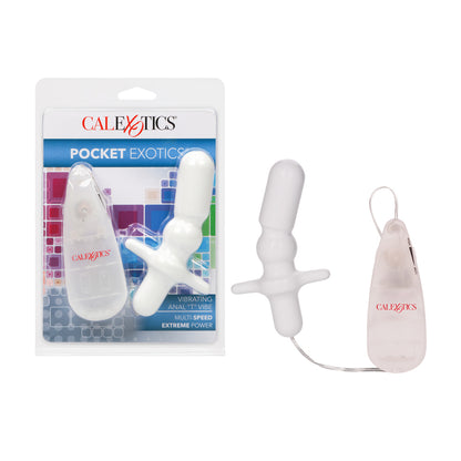 Pocket Exotics Vibrating Anal "T" Vibe Gray | 716770004130 | Available at EroticWarehouse.com