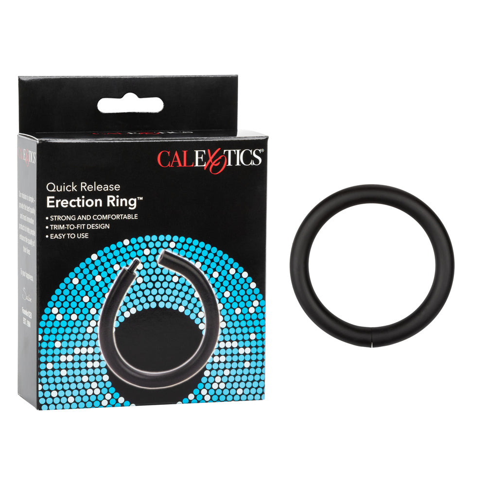 Quick Release Erection Ring Black | 716770013644 | Available at EroticWarehouse.com