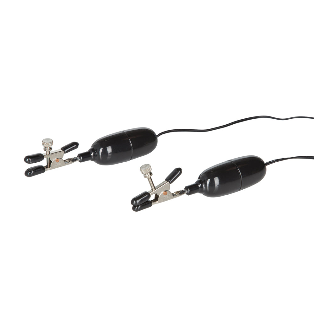 Nipple Play Vibrating Nipple Clamps Silver | 716770015341 | Available at EroticWarehouse.com