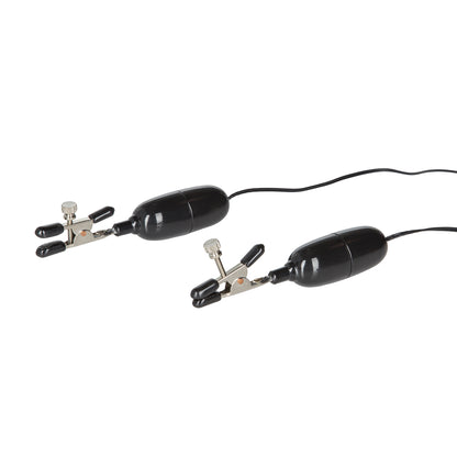 Nipple Play Vibrating Nipple Clamps Silver | 716770015341 | Available at EroticWarehouse.com