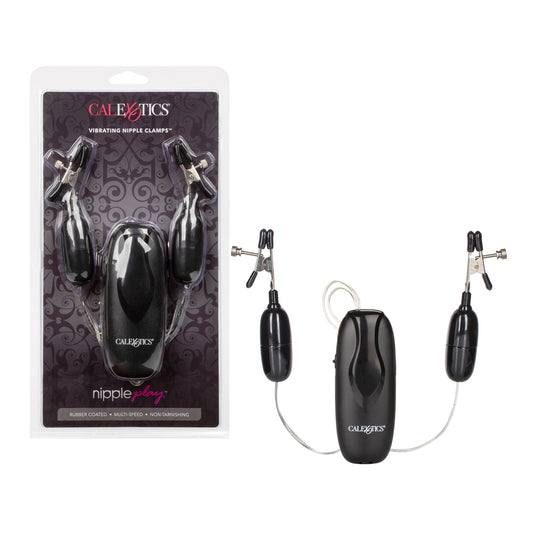 Nipple Play Vibrating Nipple Clamps Silver | 716770015341 | Available at EroticWarehouse.com