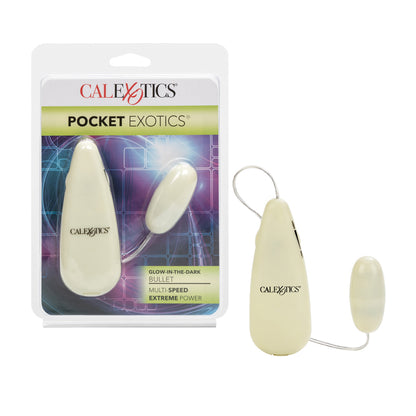 Pocket Exotics Glow-In-The-Dark Bullet Green | 716770018083 | Available at EroticWarehouse.com