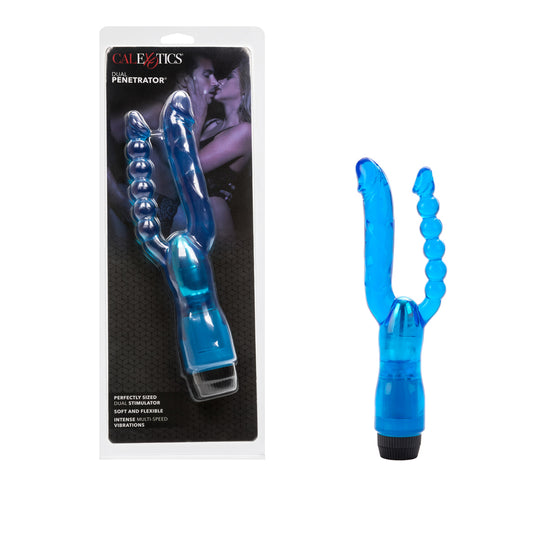 Dual Penetrator Vibrator Blue | 716770024848 | Available at EroticWarehouse.com