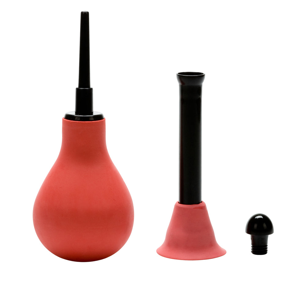 Vulcanite Anal Douche Black | 716770027764 | Available at EroticWarehouse.com