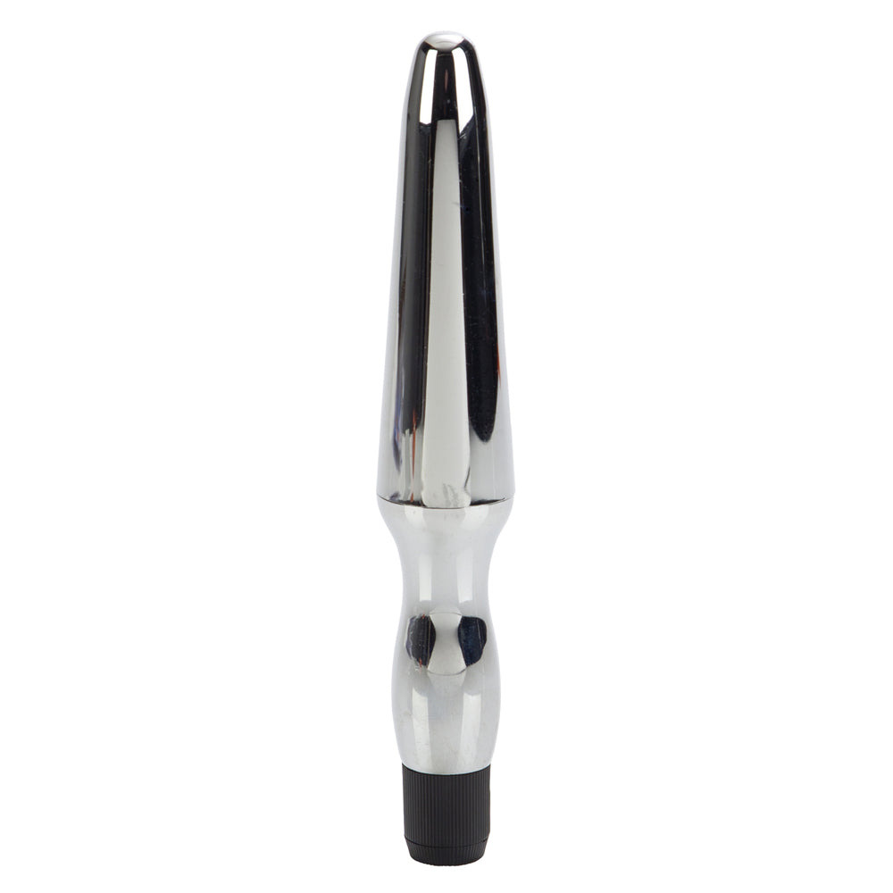 Vibrating Waterproof Anal Probe Silver | 716770030382 | Available at EroticWarehouse.com