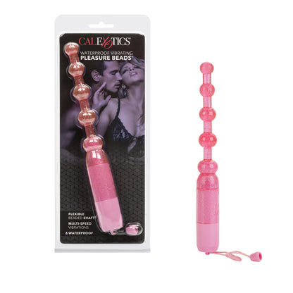 Waterproof Vibrating Pleasure Beads Pink | 716770032485 | Available at EroticWarehouse.com