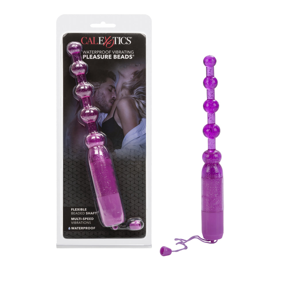 Waterproof Vibrating Pleasure Beads Purple | 716770032492 | Available at EroticWarehouse.com