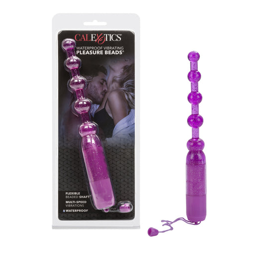 Waterproof Vibrating Pleasure Beads Purple | 716770032492 | Available at EroticWarehouse.com