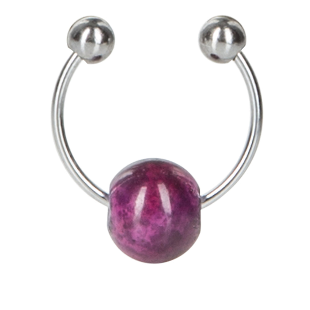Nipple Play Purple Chain Nipple Clamps Black | 716770033703 | Available at EroticWarehouse.com