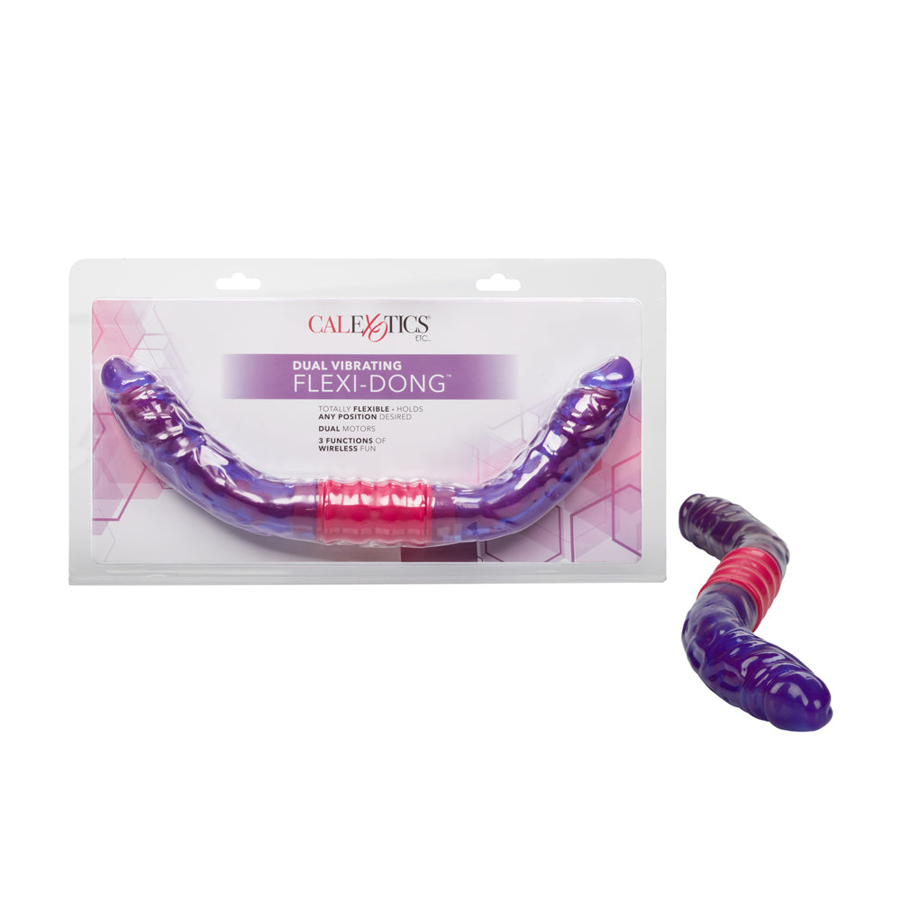 Dual Vibrating Flexi-Dong Purple | 716770037756 | Available at EroticWarehouse.com