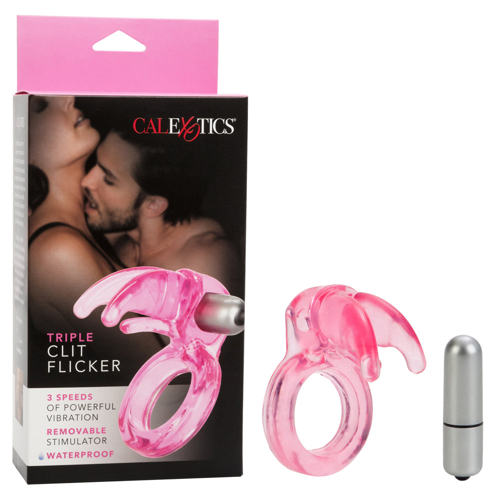 Triple Clit Flicker Pink | 716770038654 | Available at EroticWarehouse.com