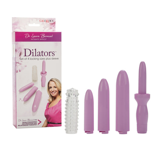 Dr. Laura Berman Dilators Set Of 4 Locking Sizes Plus Sleeve | 716770044112 | Available at EroticWarehouse.com