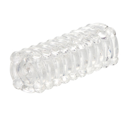 Ribbed Stroker Clear | 716770048905 | Available at EroticWarehouse.com
