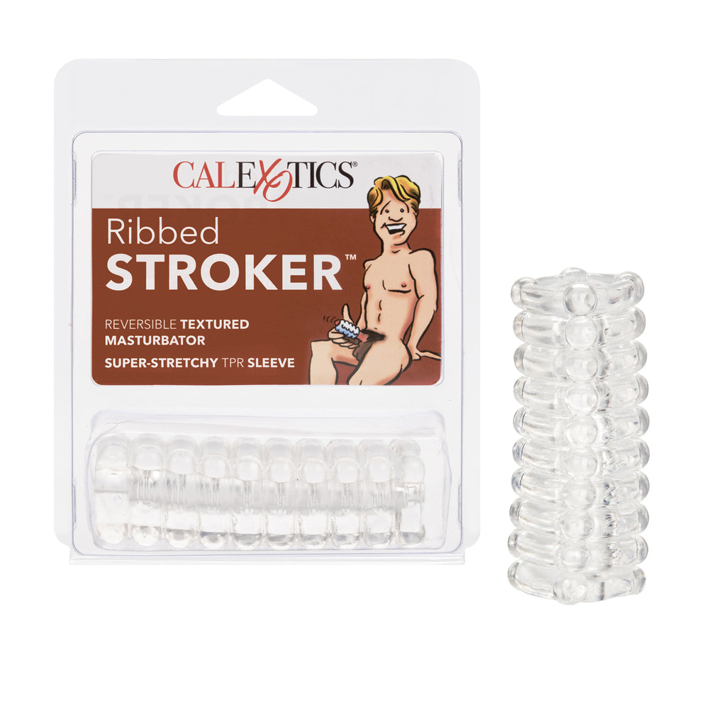 Ribbed Stroker Clear | 716770048905 | Available at EroticWarehouse.com