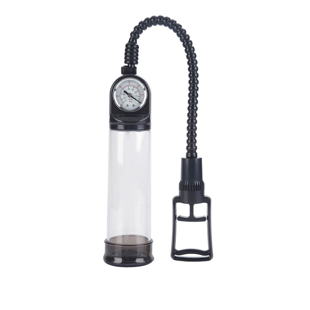 Optimum Series Master Gauge Penis Pump Clear | 716770050519 | Available at EroticWarehouse.com