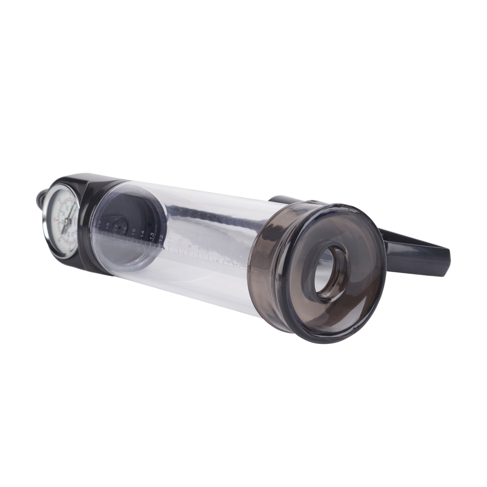 Optimum Series Master Gauge Penis Pump Clear | 716770050519 | Available at EroticWarehouse.com