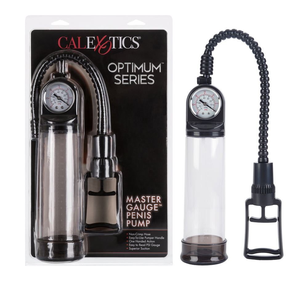 Optimum Series Master Gauge Penis Pump Clear | 716770050519 | Available at EroticWarehouse.com