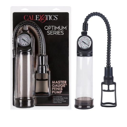 Optimum Series Master Gauge Penis Pump Clear | 716770050519 | Available at EroticWarehouse.com