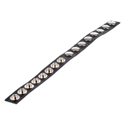 Colt Leather C/B Strap 8 Snap Fastener Black | 716770051325 | Available at EroticWarehouse.com
