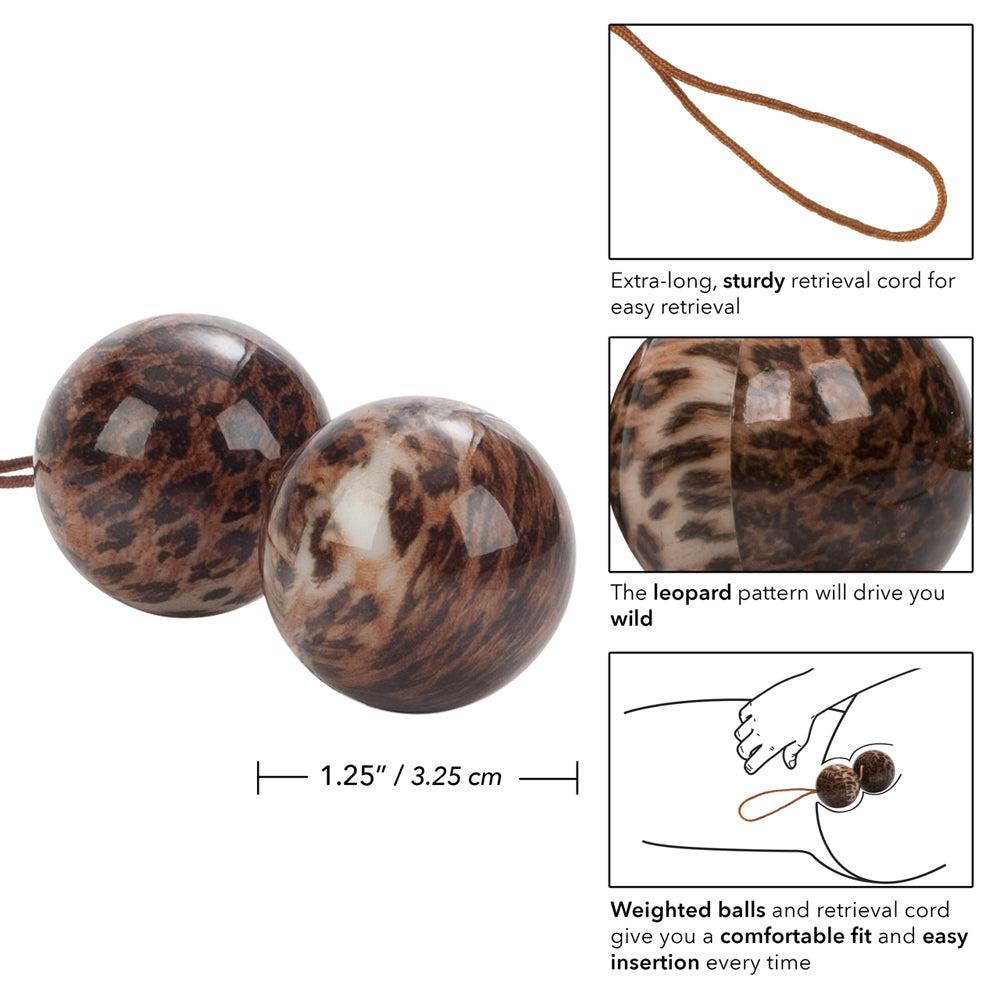 The Leopard Duotone Balls Animal Print | 716770052186 | Available at EroticWarehouse.com