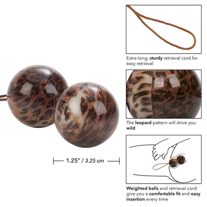 The Leopard Duotone Balls Animal Print | 716770052186 | Available at EroticWarehouse.com