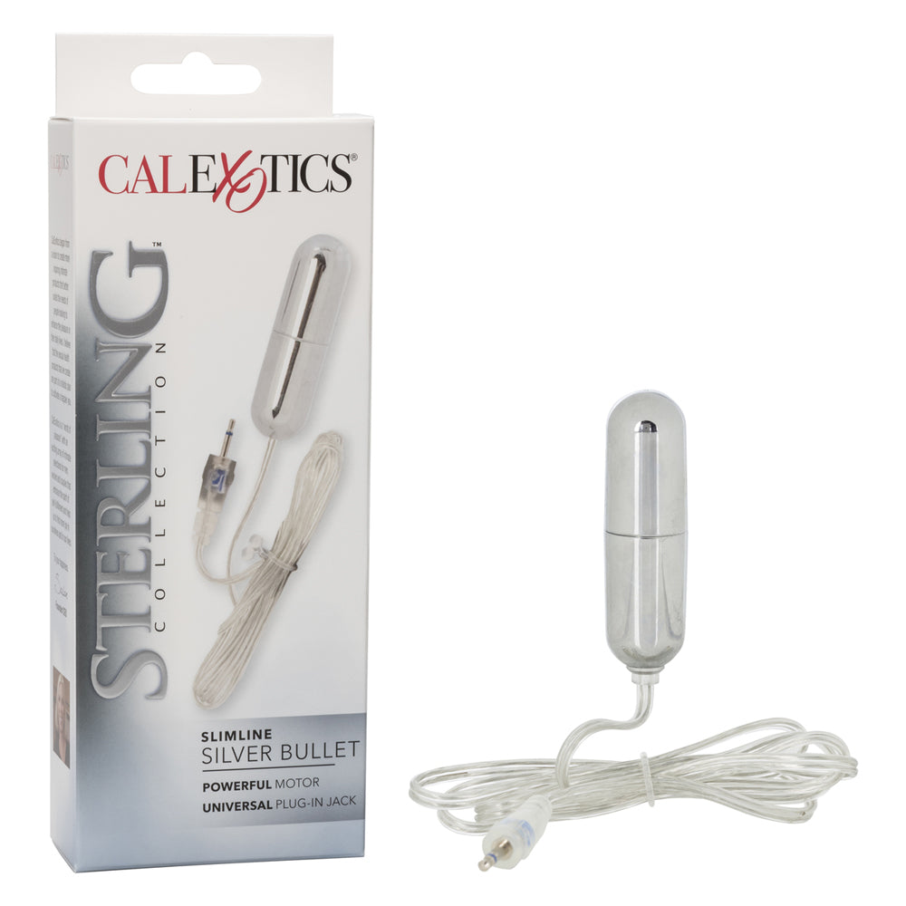 Sterling Collection Slimline Silver Bullet Silver | 716770054081 | Available at EroticWarehouse.com