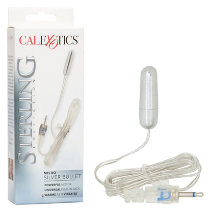 Sterling Collection Micro Silver Bullet Silver | 716770054128 | Available at EroticWarehouse.com