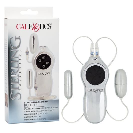 Sterling CollectionStandard & Slimline Silver Bullets Silver | 716770054265 | Available at EroticWarehouse.com