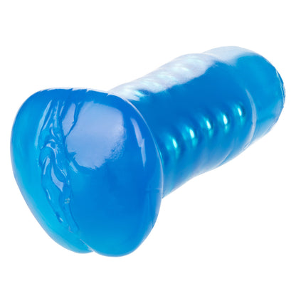 Basic Essentials Beaded Masturbator Blue | 716770056467 | Available at EroticWarehouse.com
