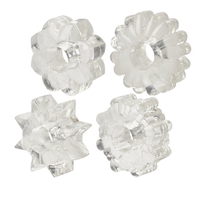 Basic Essentials Super Stretchy Tpr Enhancers Clear | 716770057464 | Available at EroticWarehouse.com
